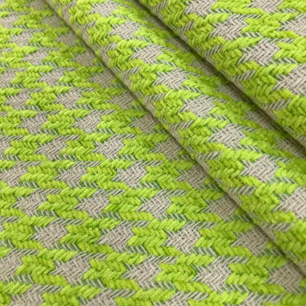 Tweed Pied Poule Verde Lima